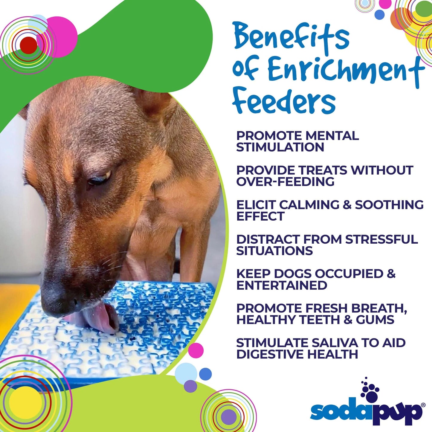 Puzzle Design Enrichment Lick Mat by Soda Pup